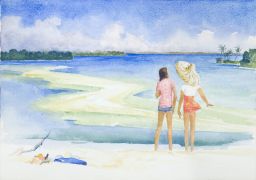 Untitled (Two Figures on beach)