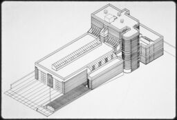Fire Station Number 9	 04, Axonometric View