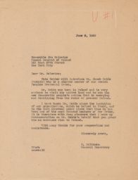 Rubin Saltzman to Jan Galewicz Introducing Jacob Seide, June 1949 (correspondence)