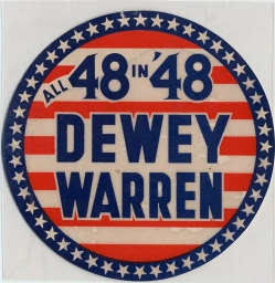 Dewey-Warren All 48 in '48 Sticker