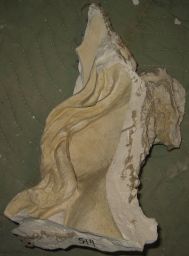 Naked shoulder and long hair, (possibly Pergamon), fragment