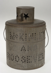 McKinley-Roosevelt Tin Dinner Pail Candle Lantern, ca. 1900