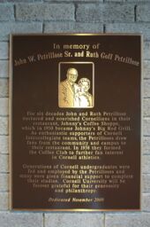 John W. Petrillose and Ruth Goff Petrillose Memorial Plaque