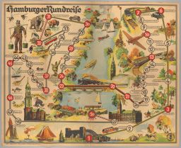 Hamburger Rundreise [Hamburg Tour Map]