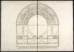 [Plan of a theater] (from Vitruvius, On Architecture)