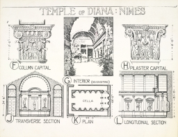 Nîmes. Plans, Temple of Diana      