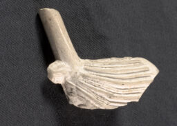 Kaolin pipe, bowl and stem fragment