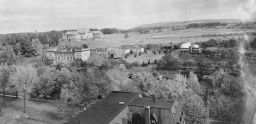 View of upper campus, 1908, looking eastward from Sage Tower