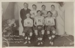 Basketball team, 1911, George Jr. Republic, Grove City, PA