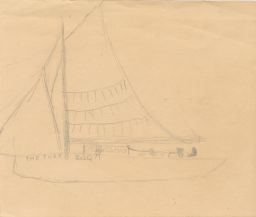 Sketch of a Sailboat, The Three Bells