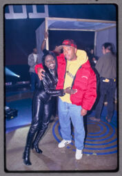 Foxy Brown and Russell Simmons