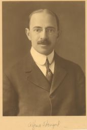 Alfred Stengel (1868-1939), M.D. 1889, LL.D. (hon.) 1930, autographed portrait photograph