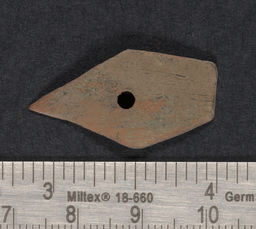 Pentagonal brass/copper alloy projectile point