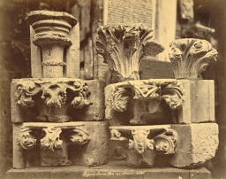 Royal Architectural Museum. Plaster Casts (Capitals) from Salisbury Cathedral and Chertsey Abbey 