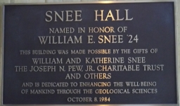 William E. Snee Memorial Plaque
