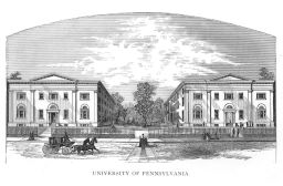 Ninth Street campus of the University of Pennsylvania, Medical Hall and College Hall (built 1829, William Strickland architect)