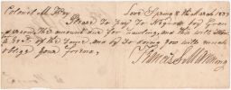 Letter Requesting Payment to a Slave for Amount Due for Hauling