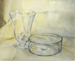 Study for "Glass vase and bowl"