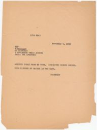 Rubin Saltzman to Rudnianski, November 1946 (draft correspondence)