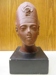 Head from a statuette of a pharaoh, possibly Akhenaten