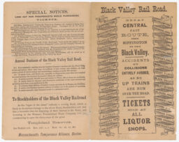 Black Valley Railroad [verso]