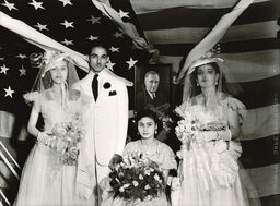 Wedding Ceremony with Roosevelt Portrait in the Middle, Puerto Rico