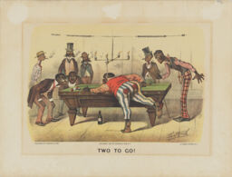 One of two prints, Billiards from the Darktown Series
