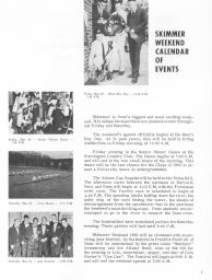 Skimmer weekend, 1960, calendar of events