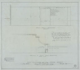 Wall elevations for the upper garden, Ralph Hanes