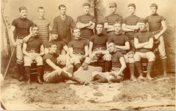 Baseball, 1887 University team, group photograph