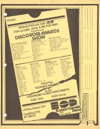 Ecstasy Garage Disco, Feb. 21, 1981