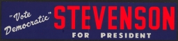 Vote Democratic: Stevenson for President