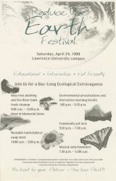 Reduce Use Earth Festival poster