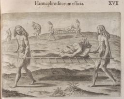 Hermaphroditorum Officia - Berdaches carrying wounded man