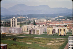 Quarter of the city with mid and high-rise buildings (Velenje, SI)