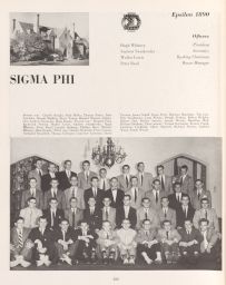 Sigma Phi yearbook page