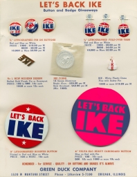 Let's Back Ike: Button and Badge Giveaways