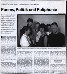 Poems, Politik und Poliphonie' Switzerland
