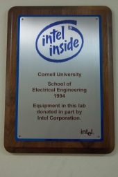 Intel Donation Plaque