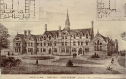Plan for Wesleyan College, Canterbury      