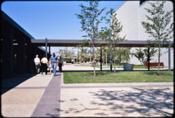 Mall access pathways and landscaping (Randhurst Mall, Mount Prospect, Illinois, USA)