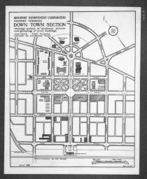 Plan for Kingsport, Tennessee Down Town Section