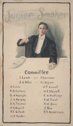 Junior Smoker committee poster, 1906 (framed).