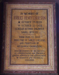 Robert Henry Thurston Memorial Plaque