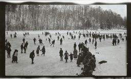 Winter, skating on Beebe Lake