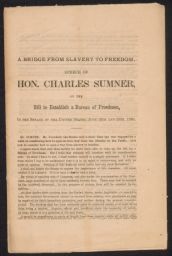 Speech of Hon. Charles Sumner on the bill to establish a bureau of Freedmen