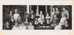 Group photo of Sigma Delta Epsilon members (p.19).