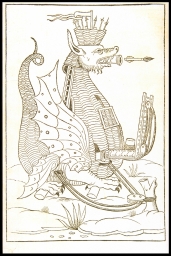 [Dragon with concealed weapons] (from Valturius, On Warfare)