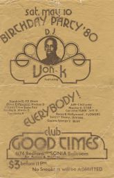 Club Good Times, May 10, 1980