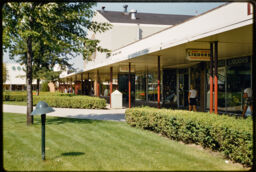 Park Forest shopping center and landscaping (Park Forest, Illinois, USA)